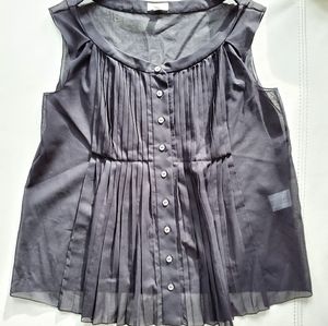 Nina Ricci sleeveless black blouse